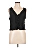 The Drop 100% Viscose Black Sleeveless Blouse Size L - photo 1