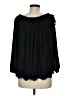 Ann Taylor LOFT 100% Polyester Black 3/4 Sleeve Blouse Size M - photo 2