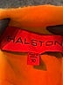 Halston 100% Polyester Metallic Orange Cocktail Dress Size 10 - photo 4