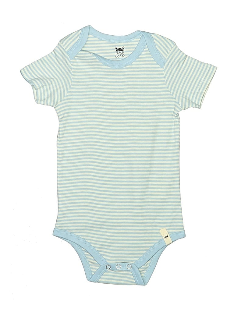 Pre-owned Assorted Brands Kids' Short Sleeve Onesie In Blue