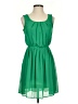 BCX 100% Polyester Solid Green Casual Dress Size XS - photo 1