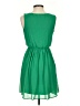 BCX 100% Polyester Solid Green Casual Dress Size XS - photo 2