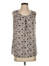 Ann Taylor LOFT Outlet 100% Polyester Gray Sleeveless Blouse Size S - photo 1