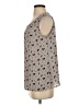 Ann Taylor LOFT Outlet 100% Polyester Gray Sleeveless Blouse Size S - photo 5