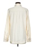 Gap 100% Polyester Solid Ivory Long Sleeve Blouse Size M - photo 2