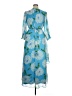 Taylor 100% Polyester Blue Cocktail Dress Size 14 - photo 2