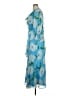 Taylor 100% Polyester Blue Cocktail Dress Size 14 - photo 5