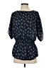 Xhilaration 100% Polyester Blue Short Sleeve Blouse Size S - photo 1