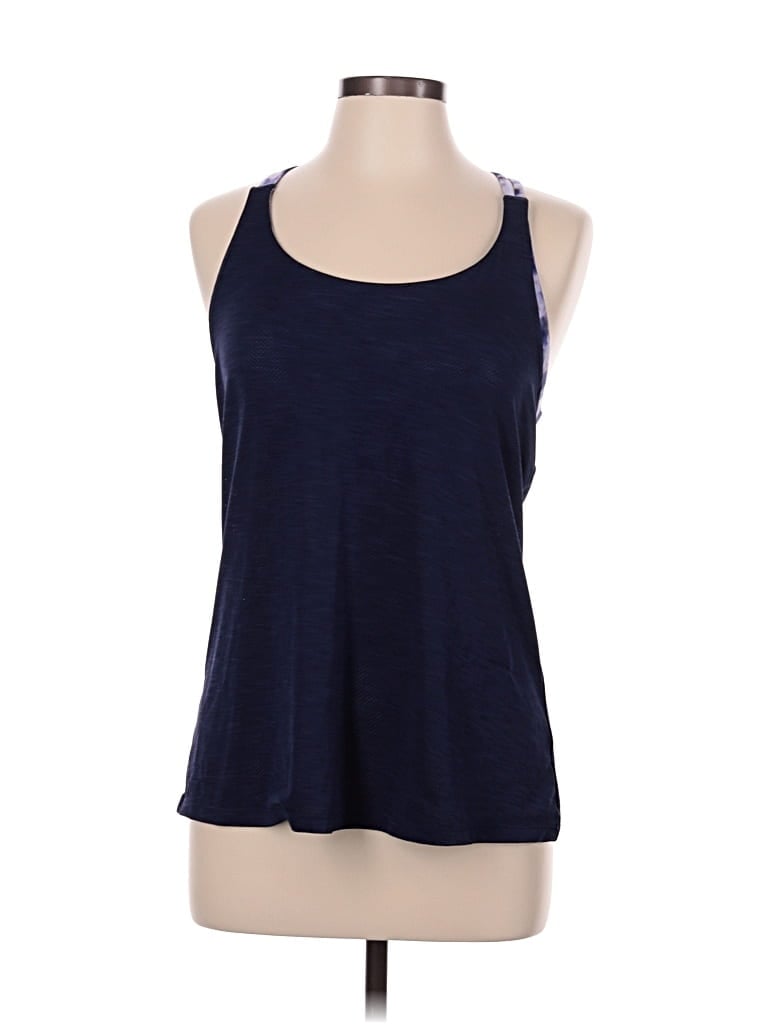 Pre-owned Active By Old Navy Tank Top Blue Halter Neckline Tops