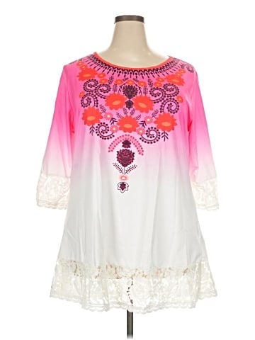Rose Gal 3/4 Sleeve Blouse (view 1)
