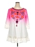 Rose Gal Pink 3/4 Sleeve Blouse Size 3X - photo 1