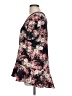 Pleione Floral Black Short Sleeve Blouse Size L - photo 5