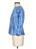 Primark 100% Cotton Blue 3/4 Sleeve Blouse Size 4 - photo 5
