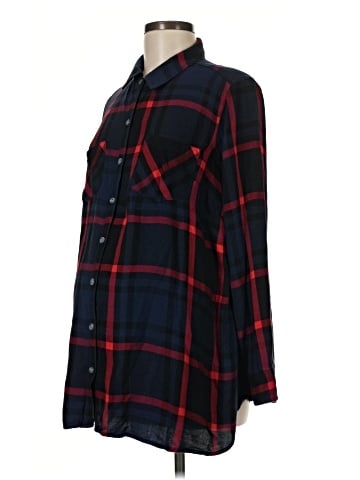 Isabel Maternity Long Sleeve Button-Down Shirt (view 1)