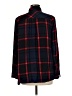 Isabel Maternity 100% Rayon Plaid Red Long Sleeve Button-Down Shirt Size Med Maternity - photo 2