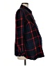 Isabel Maternity 100% Rayon Plaid Red Long Sleeve Button-Down Shirt Size Med Maternity - photo 4