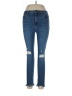 Just Black Hearts Blue Jeans Size 30 waist - photo 1