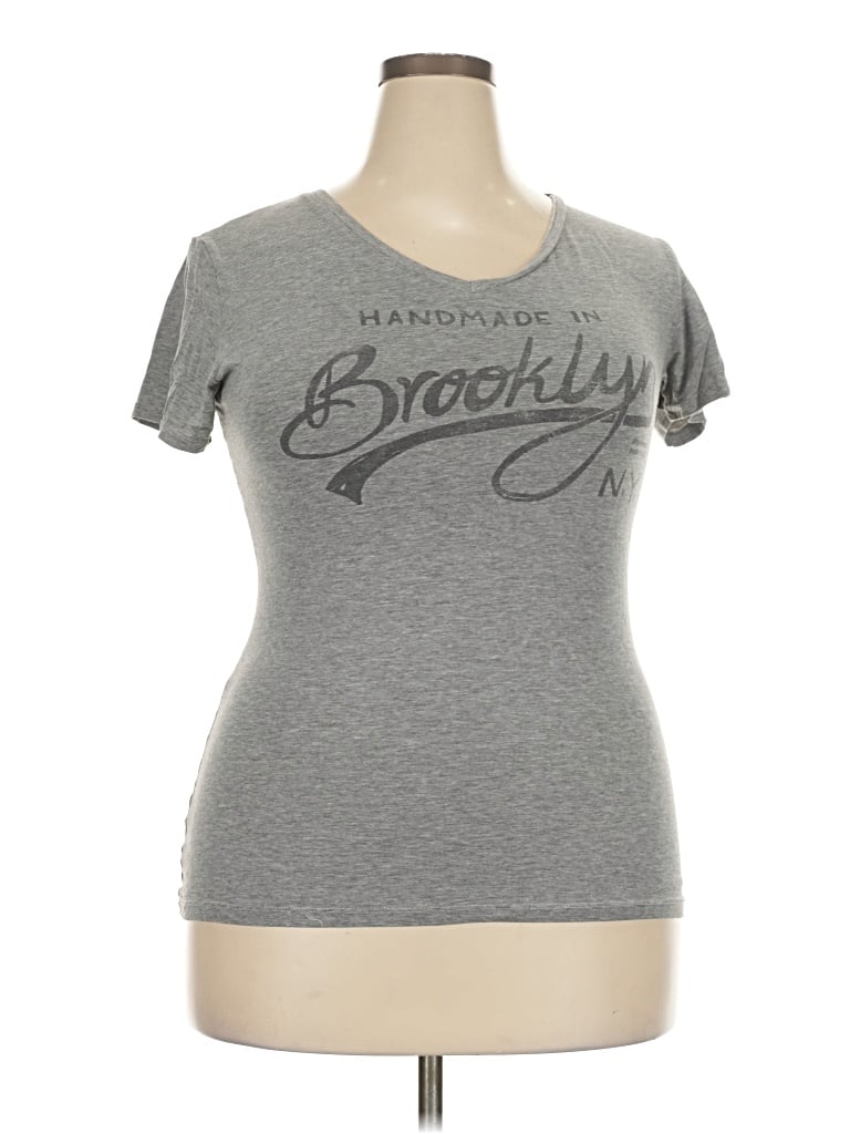 Pre-owned Assorted Brands Short Sleeve T-shirt In Gray
