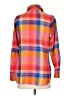 Soft Surroundings 100% Cotton Color Block Orange Long Sleeve Blouse Size XS - photo 2