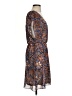 Outback Red 100% Polyester Paisley Brown Casual Dress Size S - photo 4