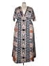Unbranded 100% Polyester Print Blue Casual Dress Size 4X - photo 1