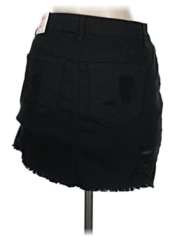 Wax Jean Denim Skirt (view 2)