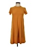 Unbranded Solid Orange Casual Dress Size XS - photo 1