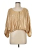 Gibson 100% Polyester Metallic Gold Jacket Size M - photo 1