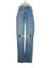 Zara Hearts Blue Jeans Size 2 - photo 1