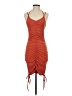 Unbranded Orange Cocktail Dress Size XXS (estimated) - photo 1