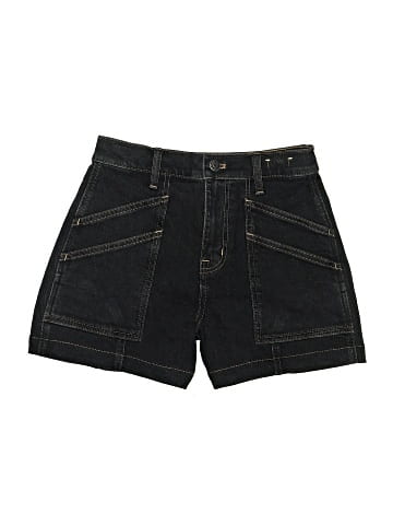 Madewell The Perfect Vintage Mid-Length Cargo Jean Short in Shamp Wash (view 1)