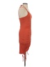 Unbranded Orange Cocktail Dress Size XXS (estimated) - photo 4
