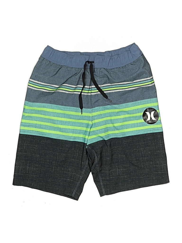 Pre-owned Hurley Kids' Athletic Shorts In Green