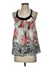 Angie 100% Cotton Gray Sleeveless Blouse Size S - photo 1