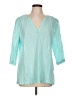 Lulu-B Teal 3/4 Sleeve Blouse Size L - photo 1