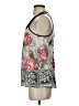 Angie 100% Cotton Gray Sleeveless Blouse Size S - photo 5