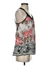 Angie 100% Cotton Gray Sleeveless Blouse Size S - photo 4