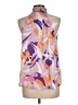 Tua 100% Polyester Purple Sleeveless Blouse Size L - photo 2