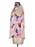 Tua 100% Polyester Purple Sleeveless Blouse Size L - photo 5