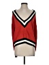 Mango Color Block Red Sweater Vest Size S - photo 1