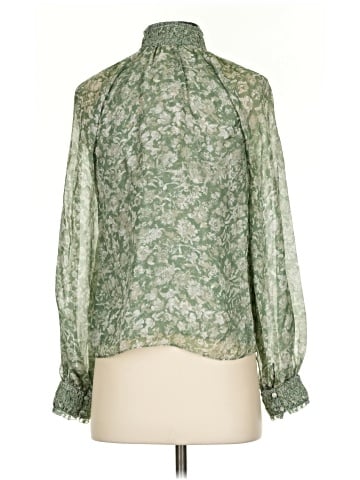 Intermix Long Sleeve Silk Top (view 2)