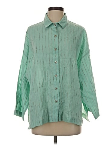 Blanque 3/4 Sleeve Button-Down Shirt (view 1)