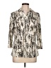 212 Collection Animal Print Ivory 3/4 Sleeve Blouse Size L - photo 1