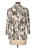 212 Collection Animal Print Ivory 3/4 Sleeve Blouse Size L - photo 2