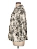 212 Collection Animal Print Ivory 3/4 Sleeve Blouse Size L - photo 5
