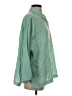 Blanque Stripes Green 3/4 Sleeve Button-Down Shirt Size 0 - photo 4