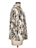 212 Collection Animal Print Ivory 3/4 Sleeve Blouse Size L - photo 4
