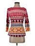 J. McLaughlin Red 3/4 Sleeve Top Size S - photo 1