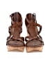 Gianni Bini 100% Leather Brown Wedges Size 9 1/2 - photo 2