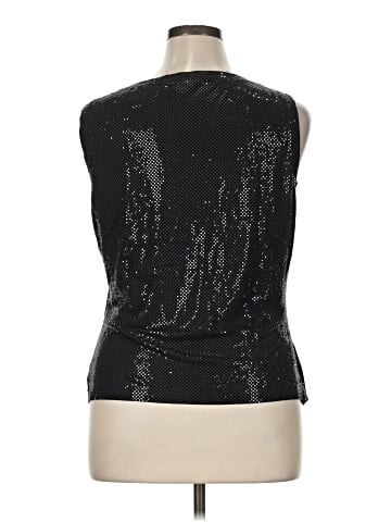 St. John Caviar Sleeveless Top (view 2)